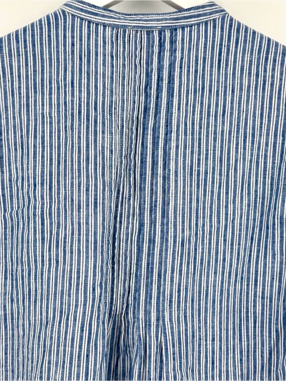 Faherty Blue & White Striped Short-Sleeve Mini Tunic Dress - Picture 8 of 10